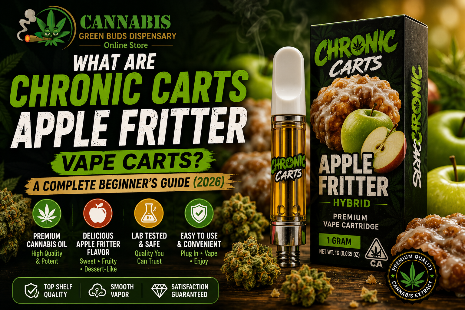 What Are Chronic Carts Apple Fritter Vape Carts?